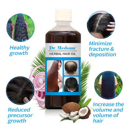 Dr.Medsam Indian Herbal Hair Thickening & Scalp Nourishing Oil 100ml