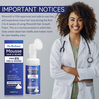 5% Minoxidil Hair Growth Foam Mousse Spray – 60g