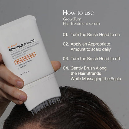 Dr. Medsam Grow:Turn Scalp Ampoule with Built-In Brush – 100ml